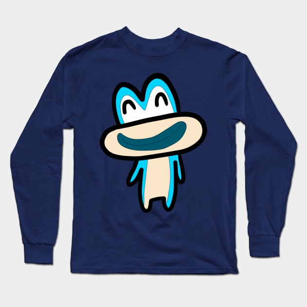 Blue Frog Long Sleeve T-Shirt by Monster To Me